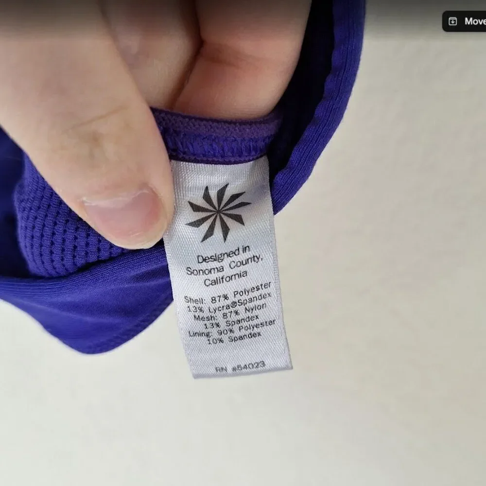 Athleta Purple Mesh Sports bra